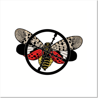 Spotted Lantern Fly Target Posters and Art